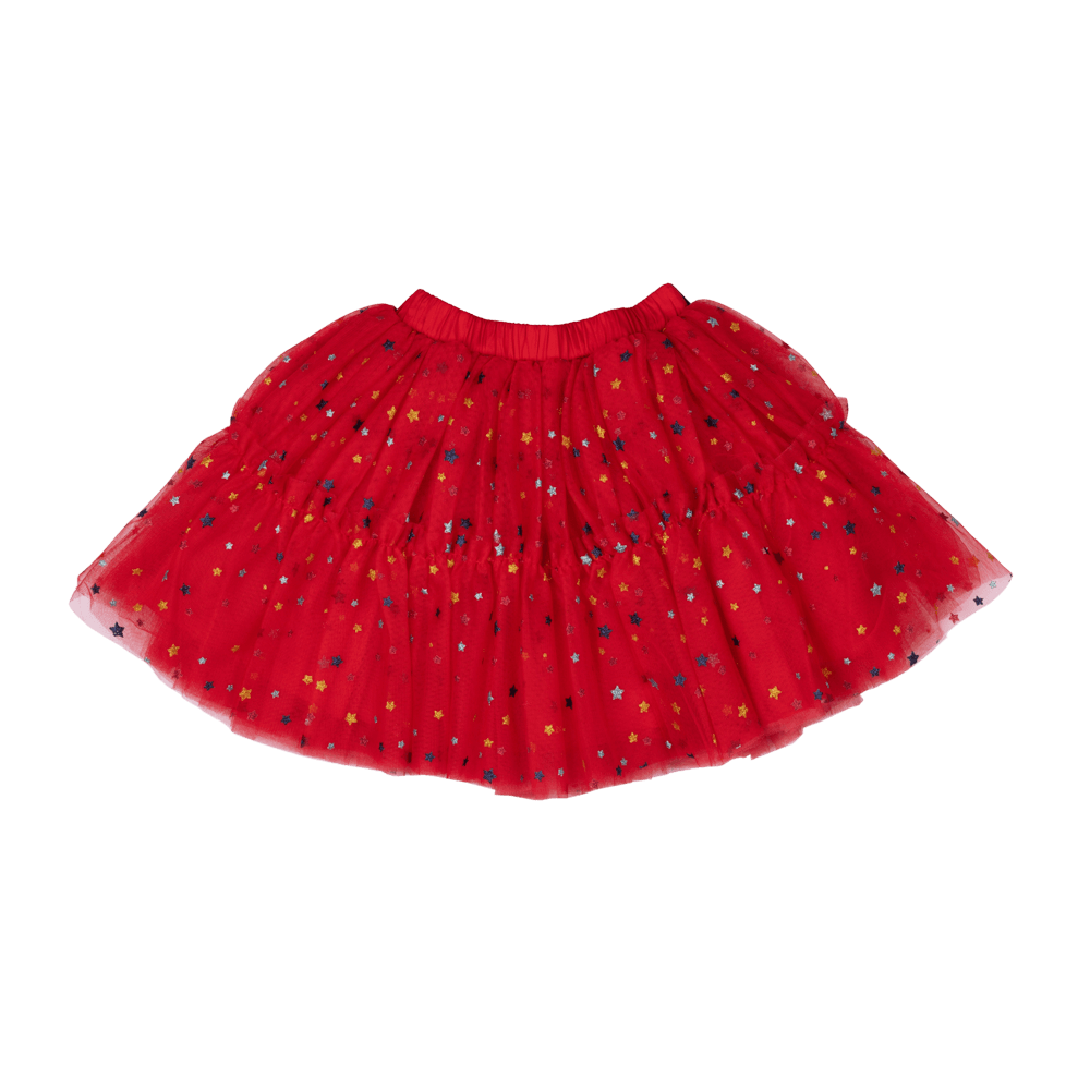 Red Celebration Tulle Skirt