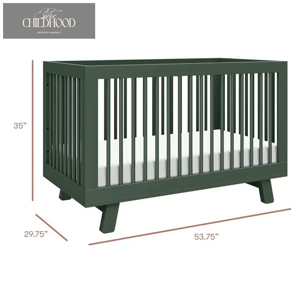 3-in-1 Convertible Baby Crib with 4 Adjustable Mattress Heights for Toddlers
