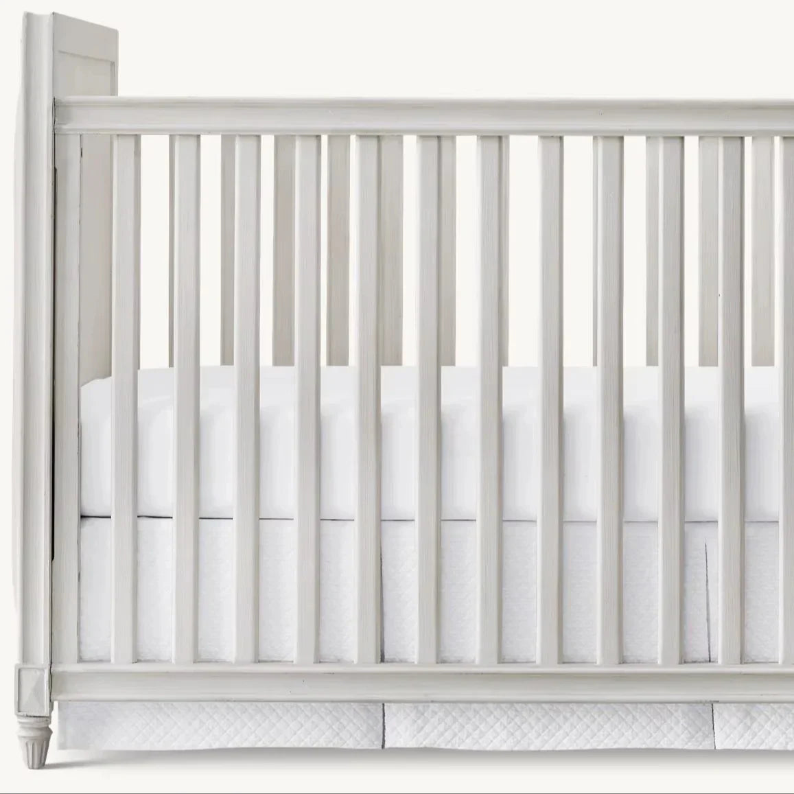 Premium Solid Mahogany Convertible Baby Crib - Durable Infant Nursery Bed