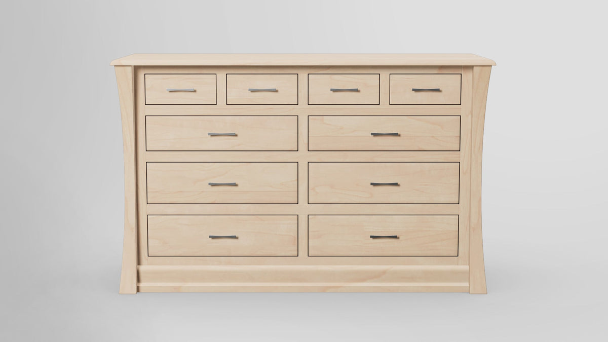 https://cdn.shopify.com/s/files/1/0216/9339/9104/files/Clover_Green_10_Drawer_Dresser_HardMaple_Unifinished_Front.jpg?v=1772695830