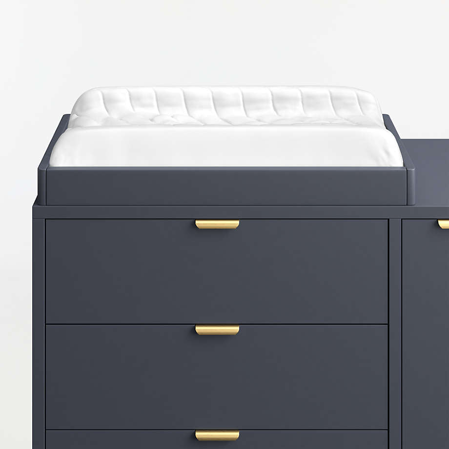 Deep Navy Wood Baby Changing Table Topper - GREENGUARD Gold Certified ...