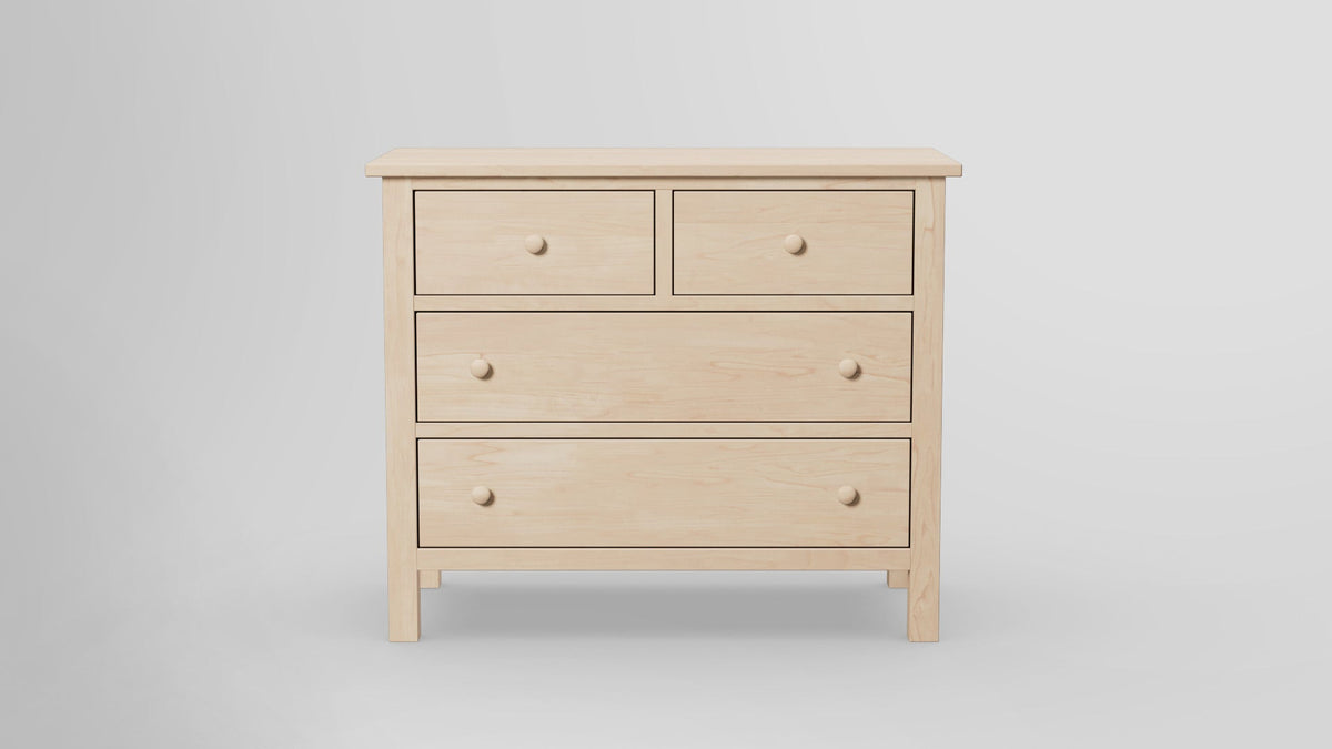 https://cdn.shopify.com/s/files/1/0216/9339/9104/files/Footprint_4_Drawer_Dresser_HardMaple_Unifinished_Front.jpg?v=1762760919