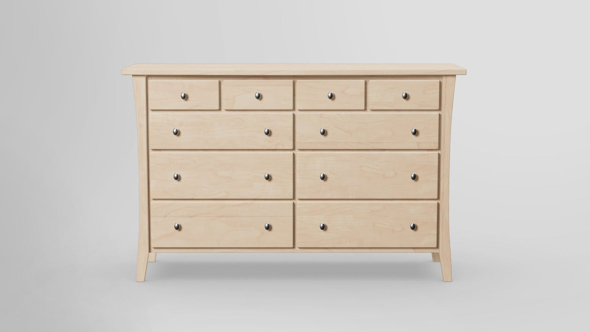https://cdn.shopify.com/s/files/1/0216/9339/9104/files/Forest_Green_10_Drawer_Dresser_HardMaple_Unifinished_Front.jpg?v=1769841580