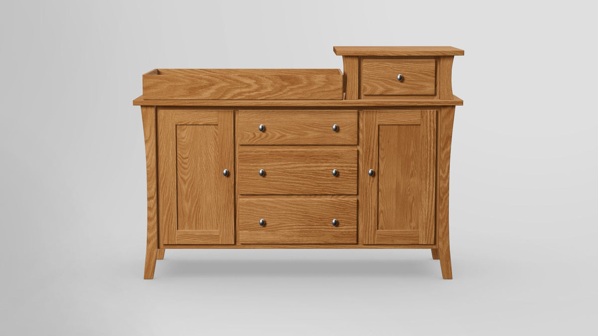https://cdn.shopify.com/s/files/1/0216/9339/9104/files/Forest_Green_Changing_Tower_With_Tray_Redoak_Oilfinished_Front.jpg?v=1769843661