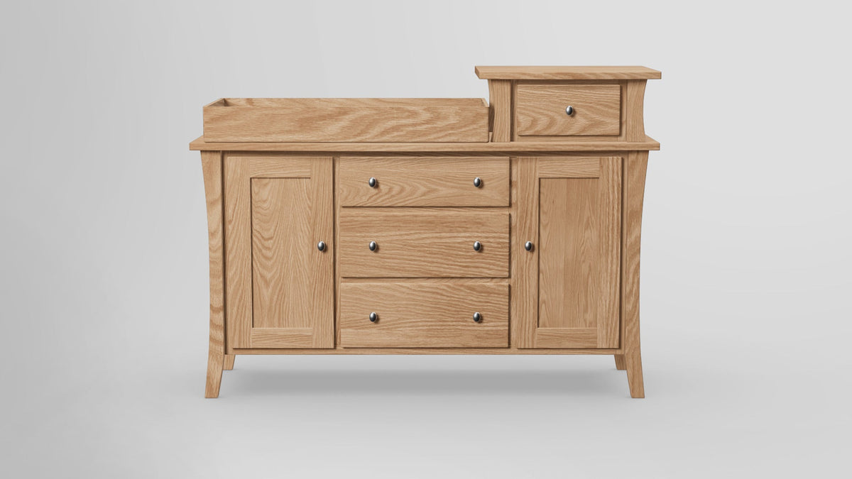 https://cdn.shopify.com/s/files/1/0216/9339/9104/files/Forest_Green_Changing_Tower_With_Tray_Redoak_Unfinished_Front.jpg?v=1769843661