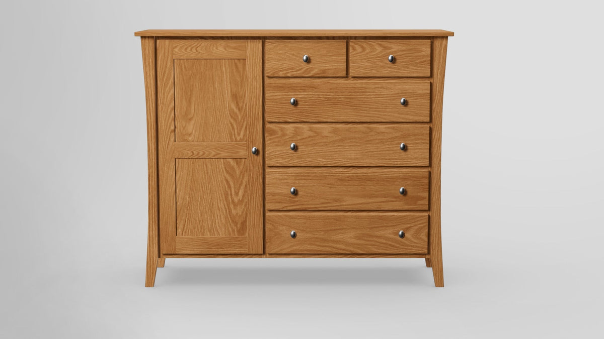 https://cdn.shopify.com/s/files/1/0216/9339/9104/files/Forest_Green_Combo_Dresser_Left_Side_Door_Redoak_Oilfinished_Front.jpg?v=1770277564
