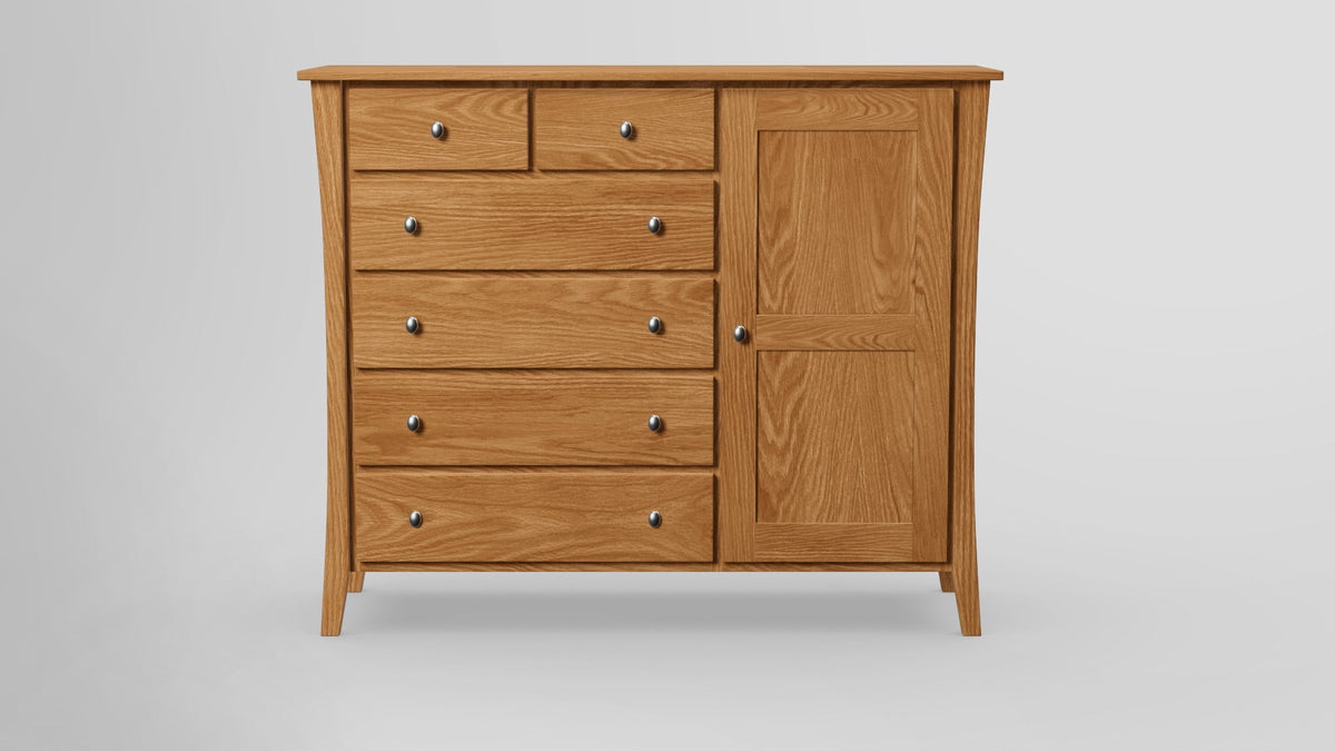 https://cdn.shopify.com/s/files/1/0216/9339/9104/files/Forest_Green_Combo_Dresser_Right_Side_Door_Redoak_Oilfinished_Front.jpg?v=1770111444