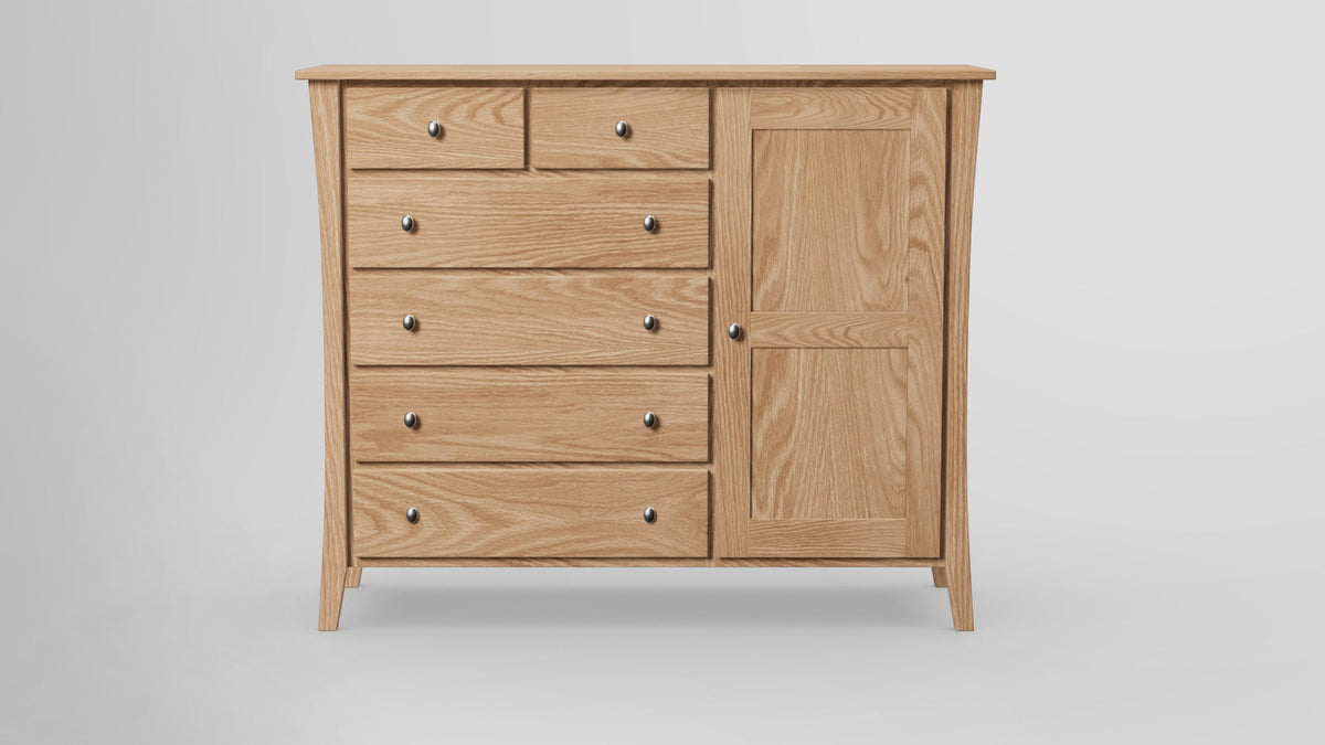 https://cdn.shopify.com/s/files/1/0216/9339/9104/files/Forest_Green_Combo_Dresser_Right_Side_Door_Redoak_Unfinished_Front.jpg?v=1770111444