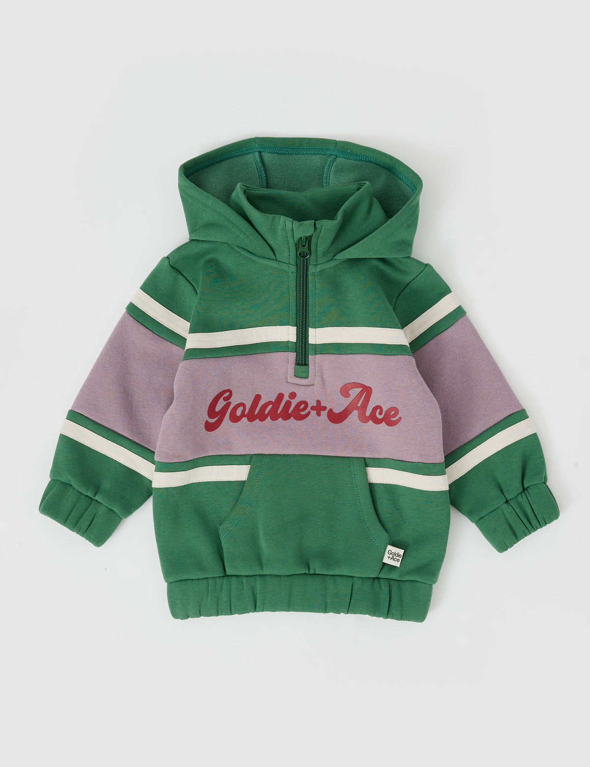 Goldie+Ace Hooded Panel Sweater