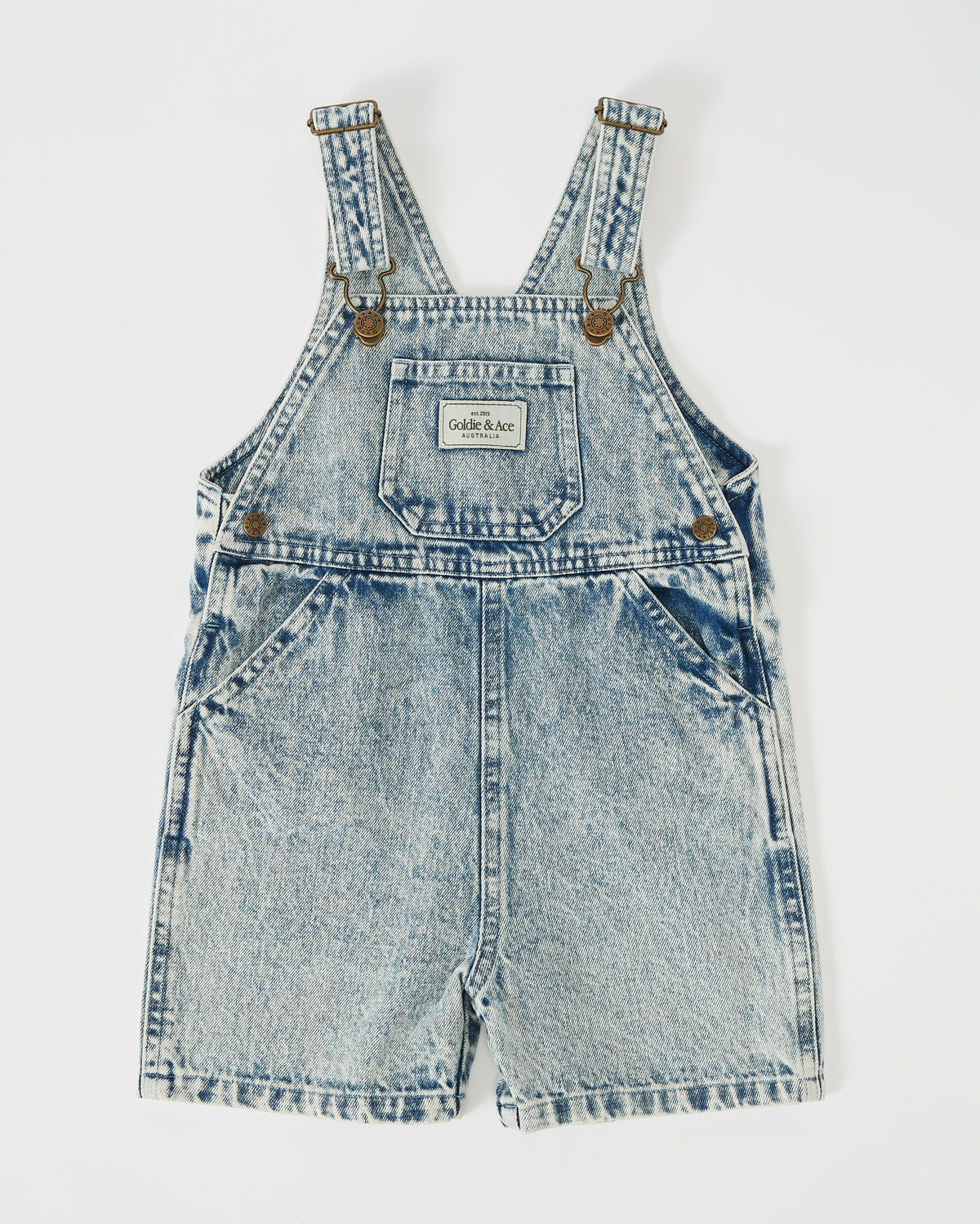 Burton Washed Denim Overalls - Vintage Denim