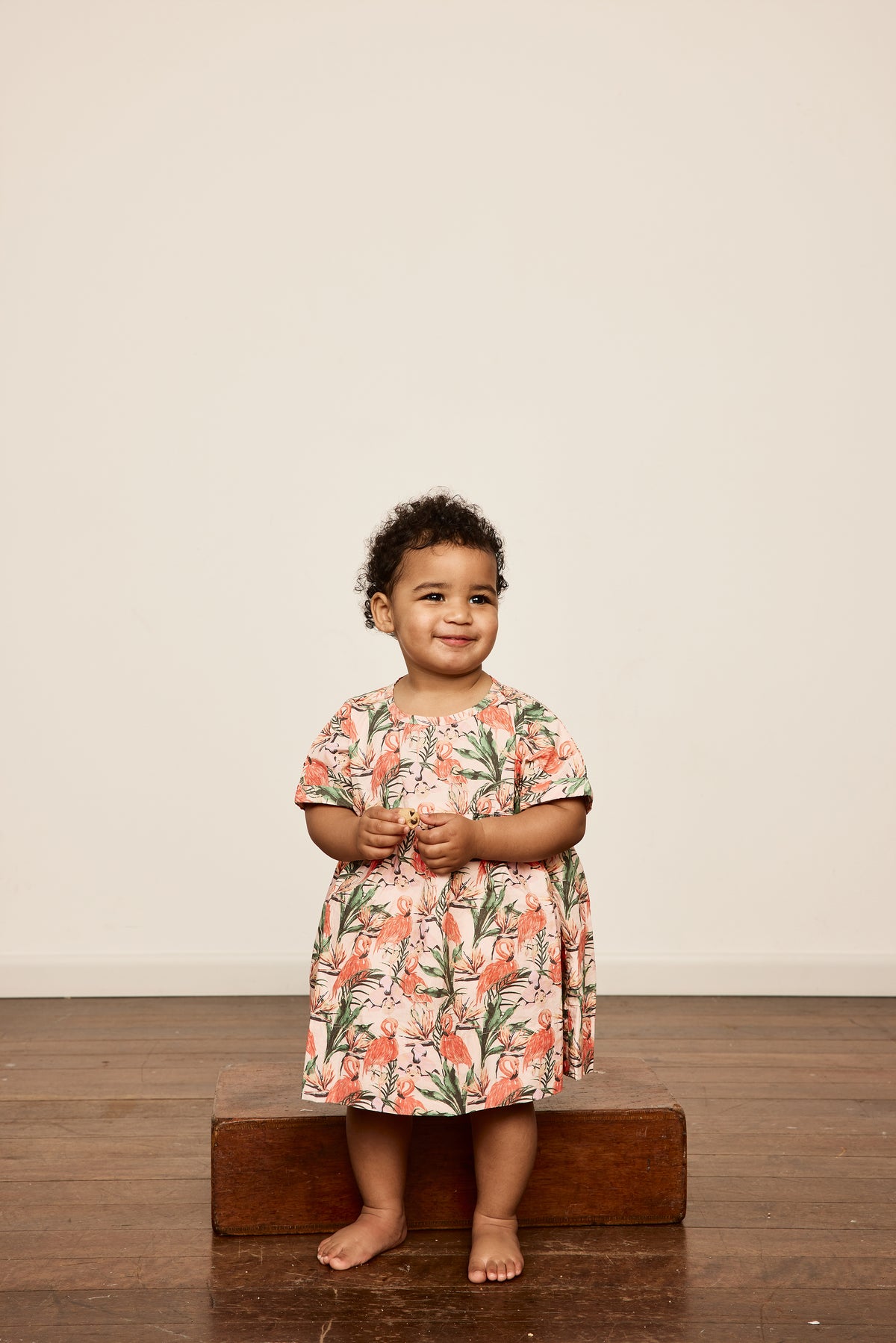 Lulu Cotton Dress Flamingo Pink