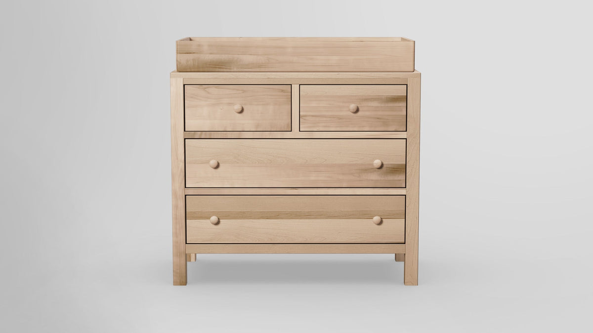 https://cdn.shopify.com/s/files/1/0216/9339/9104/files/Gratitude_4_Drawer_Dresser_With_Tray_BrownMaple_Unfinished_Front.jpg?v=1763346122