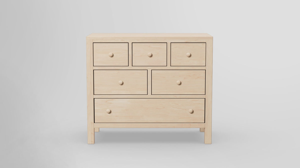 https://cdn.shopify.com/s/files/1/0216/9339/9104/files/Gratitude_6_Drawer_Dresser_HardMaple_Unifinished_Front.jpg?v=1762738545