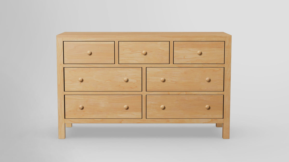 https://cdn.shopify.com/s/files/1/0216/9339/9104/files/Gratitude_7_Drawer_Dresser_HardMaple_Oilfinished_Front.jpg?v=1765055831