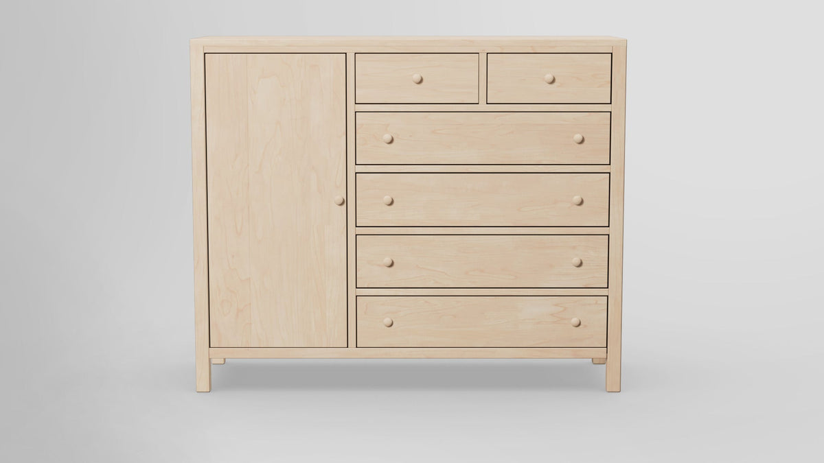 https://cdn.shopify.com/s/files/1/0216/9339/9104/files/Gratitude_Combo_Dresser_Left_Side_Door_HardMaple_Unifinished_Front.jpg?v=1770102725