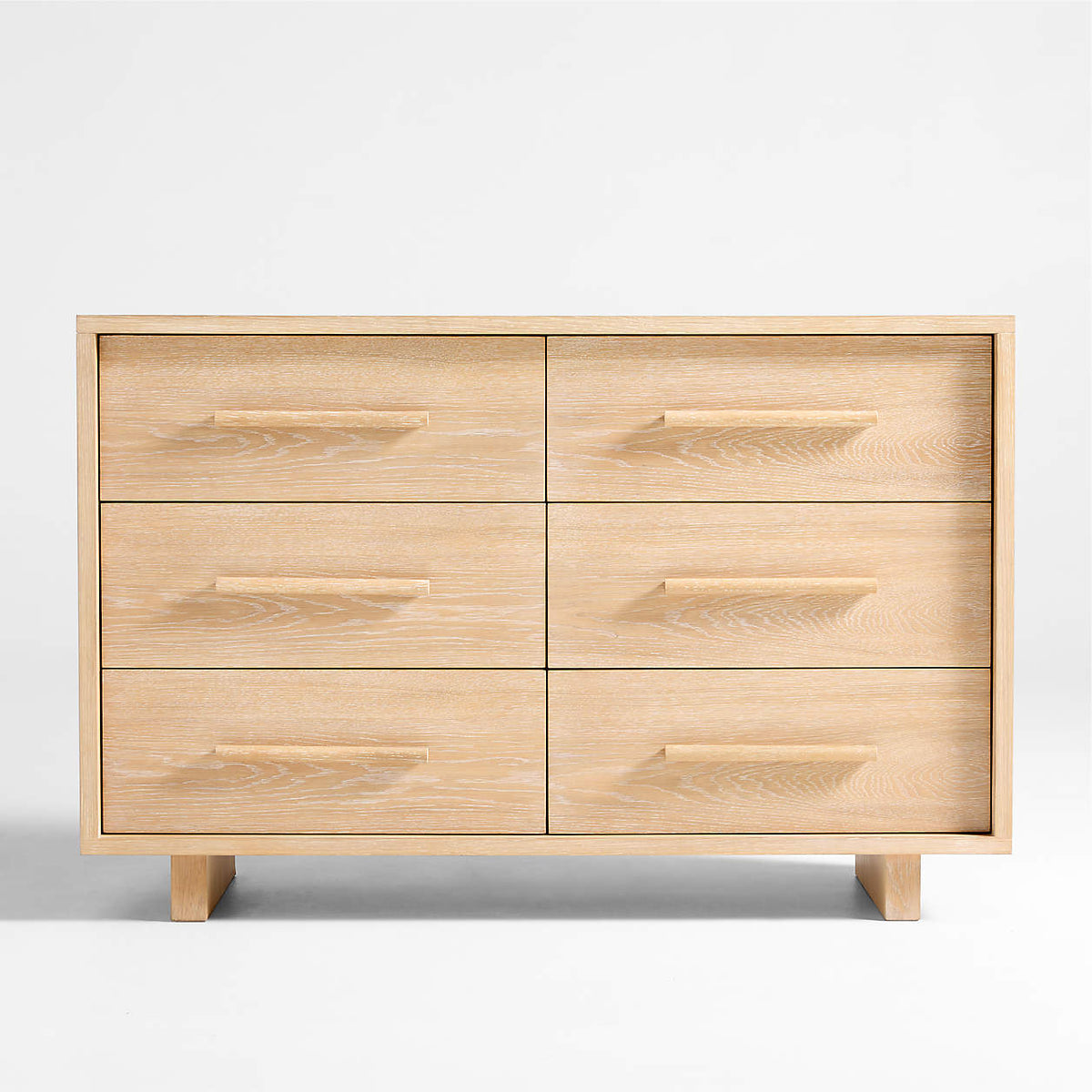 Grayson 132cm Natural Oak Wide 6-Drawer Kids Dresser