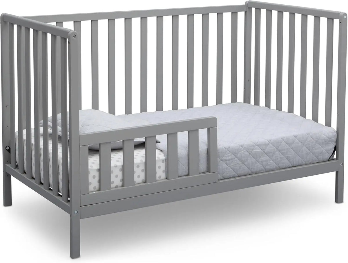 Versatile 4-in-1 Convertible Wooden Baby Crib: Infant, Toddler, Daybed, Full Bed