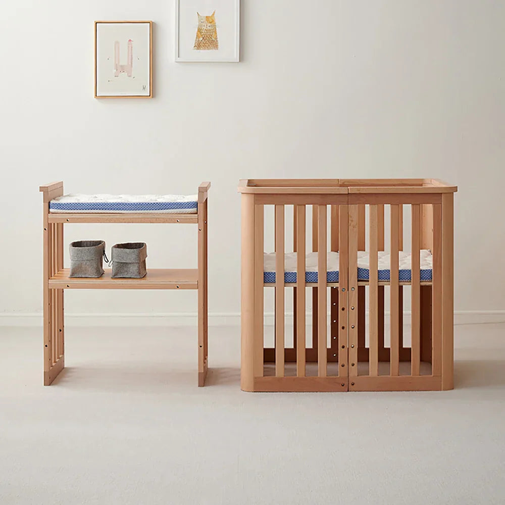 Modular Cribs Elegant Ambre Solid Wood Adjustable Modular Crib With Height Adjustabl ...