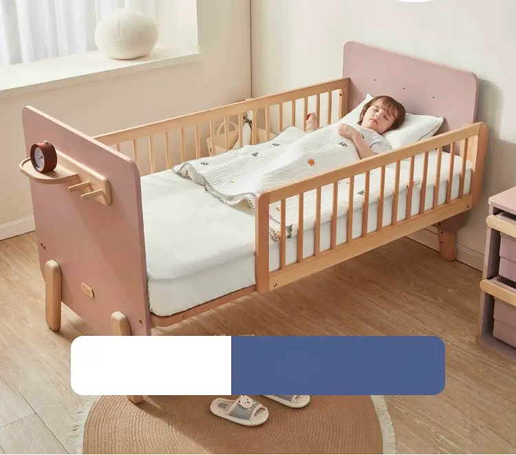 Côme Imported Children's Bed with Splicing Design