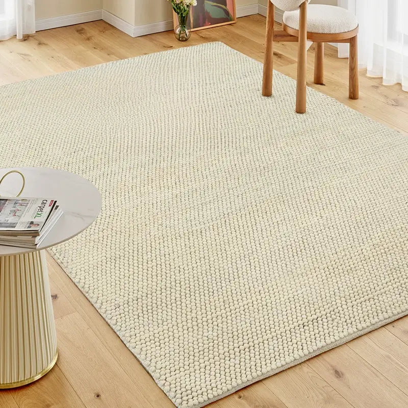 TheChildhood Odette Hand-Woven Wabi-Sabi Wool Carpet For Nursery