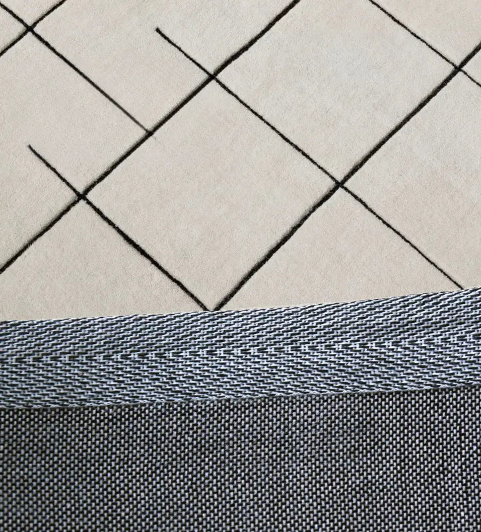 TheChildhood Silvain Handmade Retro Lattice Carpet Nursery Nordic