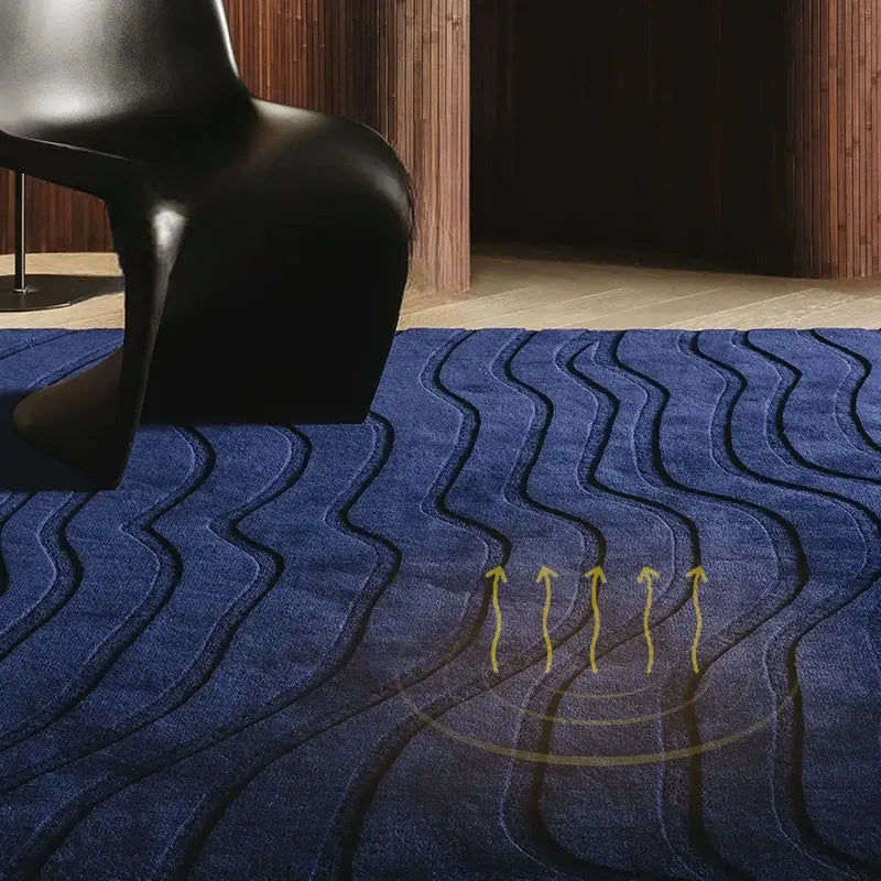 Calista Handmade Retro Nordic Carpet – Luxurious Solid Color Design