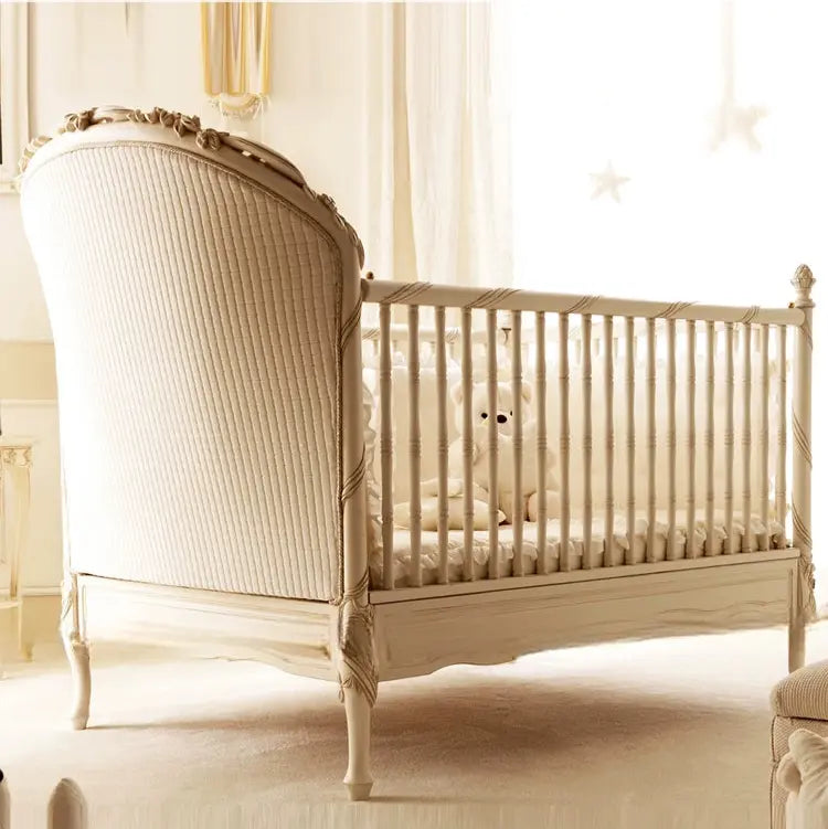 Timeless Remy Rococo Cream Baby Girl Bed Elegant Crib