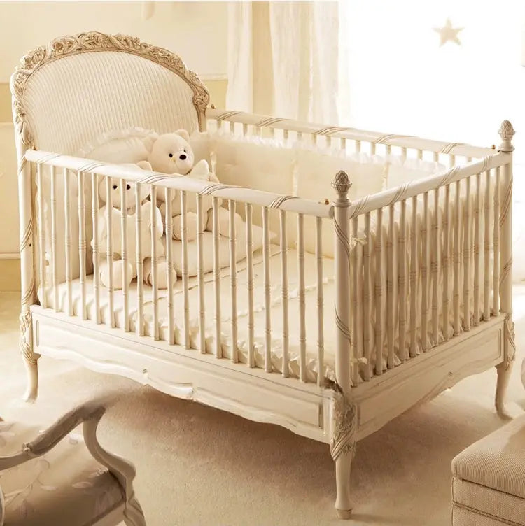 Timeless Remy Rococo Cream Baby Girl Bed Elegant Crib