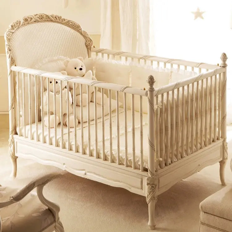 Timeless Remy Rococo Cream Baby Girl Bed Elegant Crib