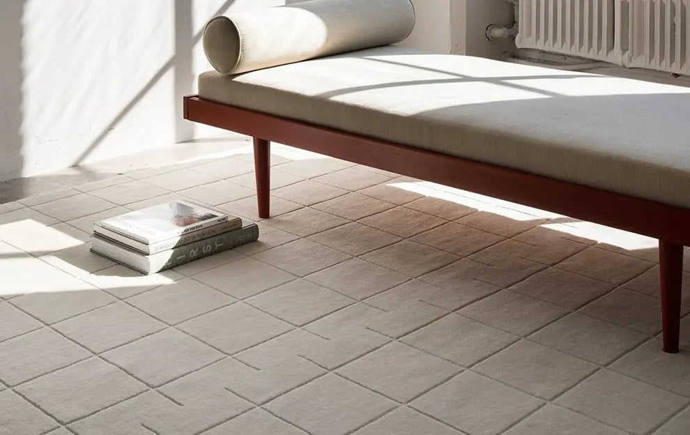 TheChildhood Silvain Handmade Retro Lattice Carpet Nursery Nordic