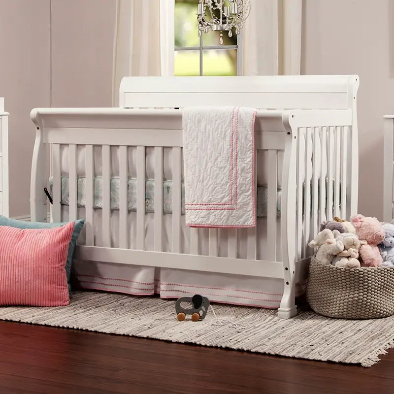 Odorless Solid Wood Baby Crib by Romain - Premium Safe Sleep With Clean Finish Protection
