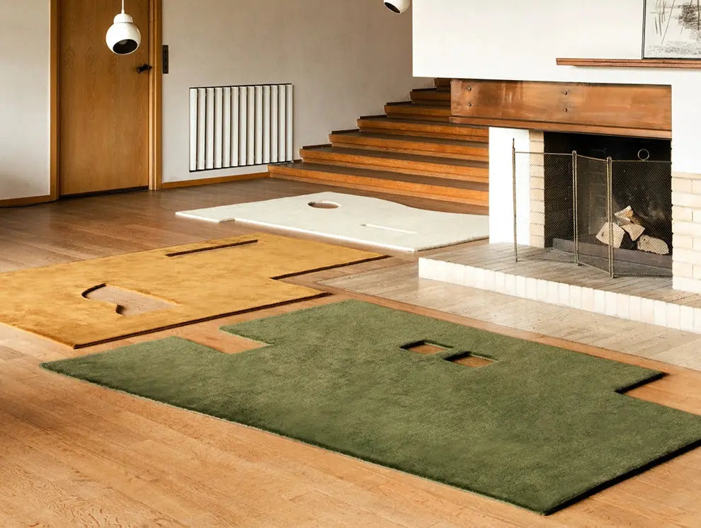 TheChildhood Aurelius Nordic Retro Handmade Carpet Rug Neutral Tones For Nursery Design