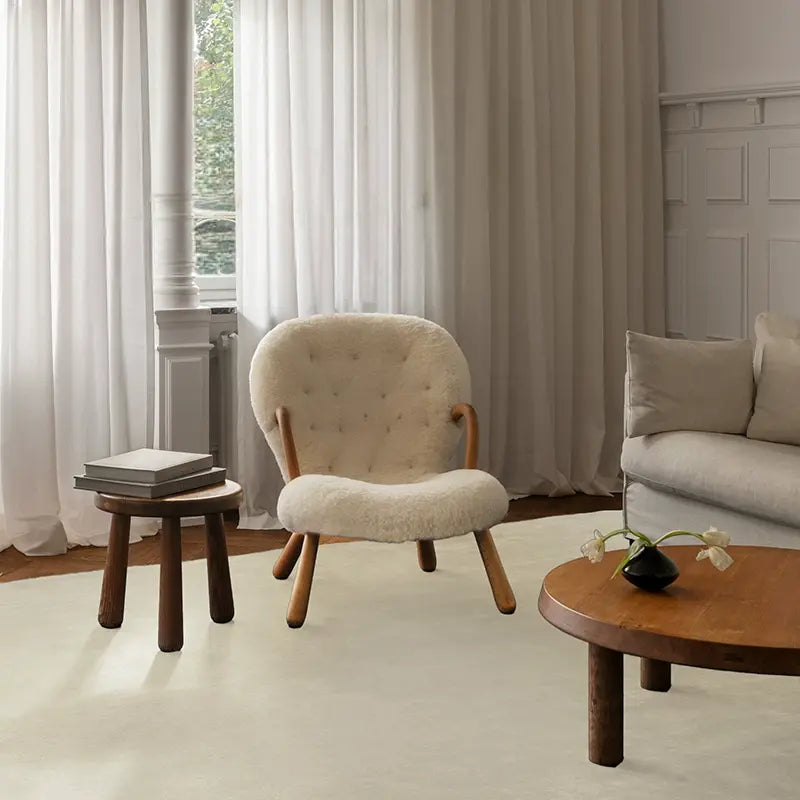 TheChildhood Seraphina Hand Woven Beige Carpet For Nurseries With Luxurious Retro Design