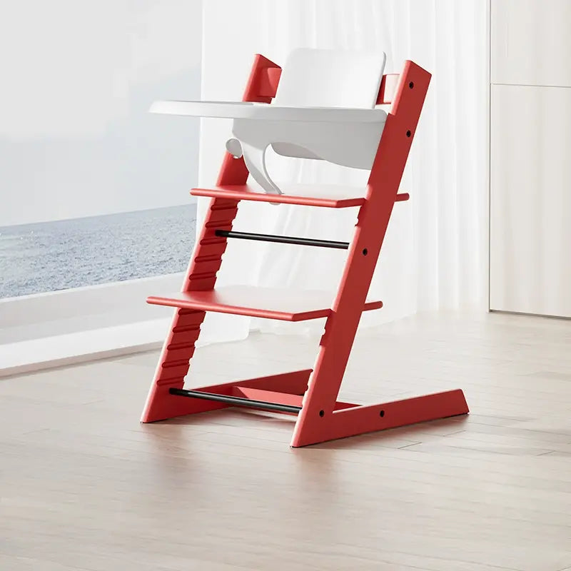 Zéphyr Red Solid Wood Growth Chair