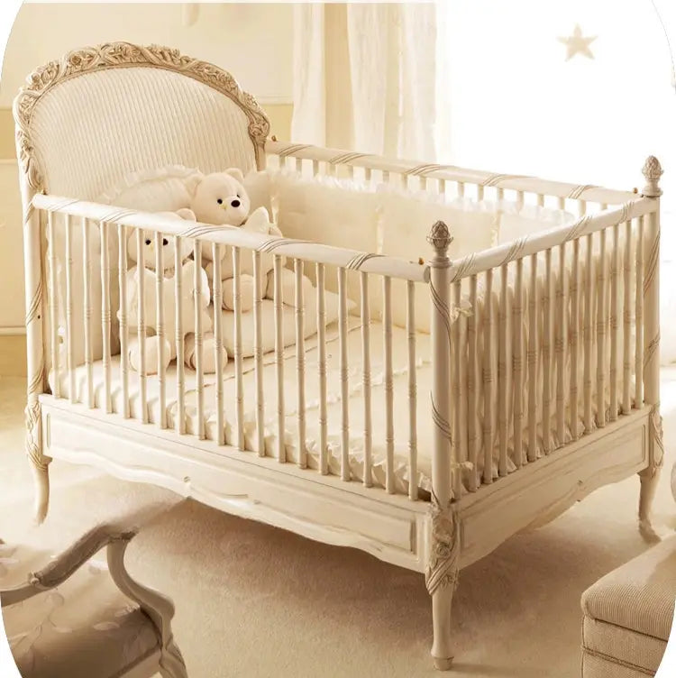 Timeless Remy Rococo Cream Baby Girl Bed Elegant Crib