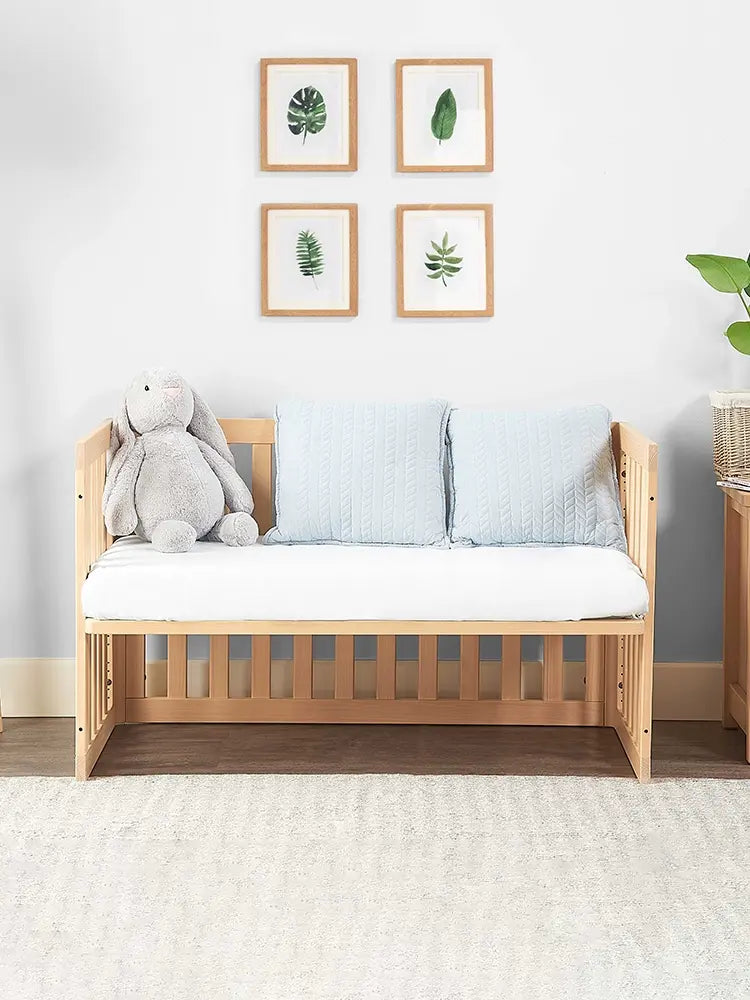 Elegant Aurora Solid Wood Baby Crib - Sustainably Sourced Sleep Space