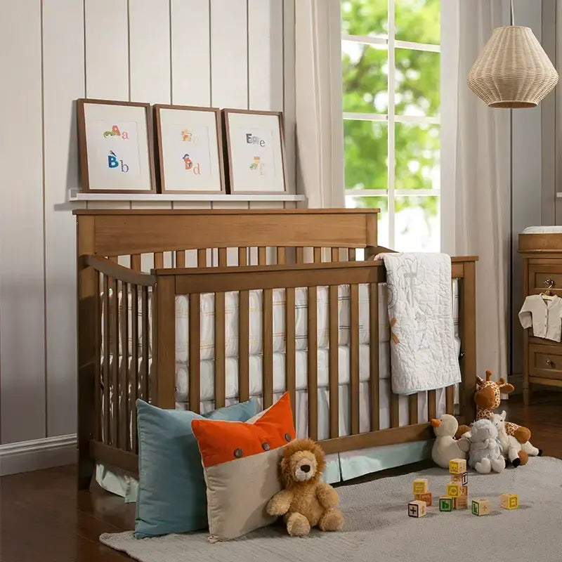 Elegant Grove Baby Crib By Yann - Imported Solid Wood Craftsmanship