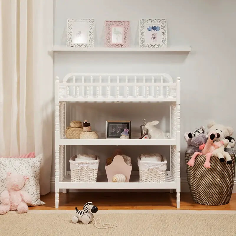 Timeless Quentin Solid Wood Baby Diaper Changing Table With Durable Craftsmanship And Safe Design