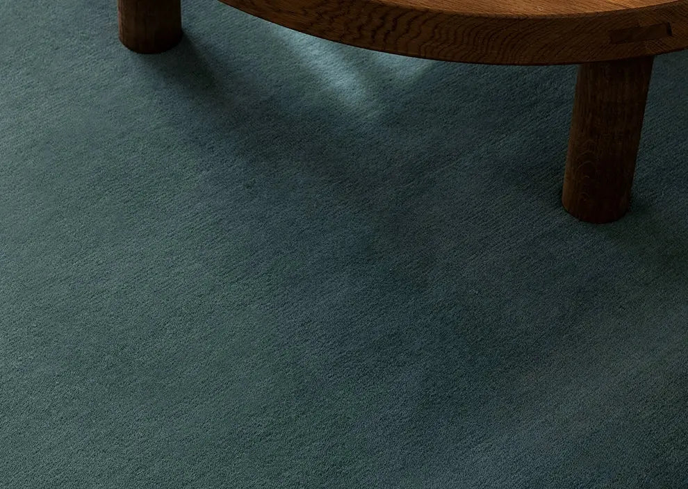 TheChildhood Rafaelle Emerald Blue Handmade Custom Nursery Carpet