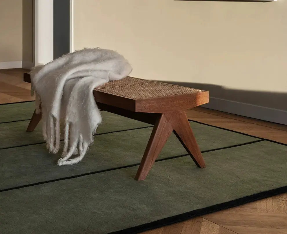 TheChildhood Ignatius Handmade Plaid Carpet Nordic Design Luxury Nursery Rug For Cribs