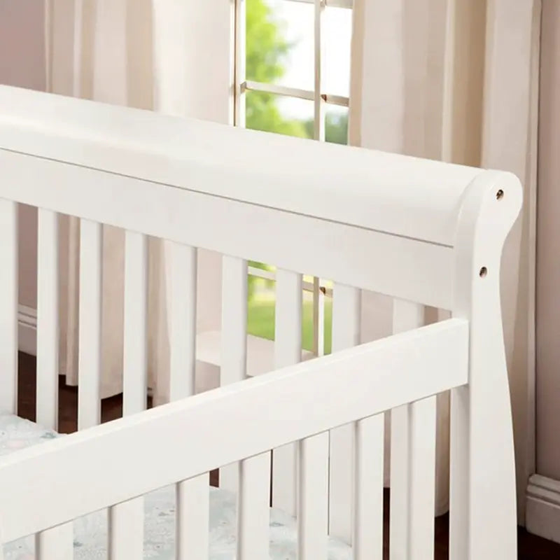 Odorless Solid Wood Baby Crib by Romain - Premium Safe Sleep With Clean Finish Protection
