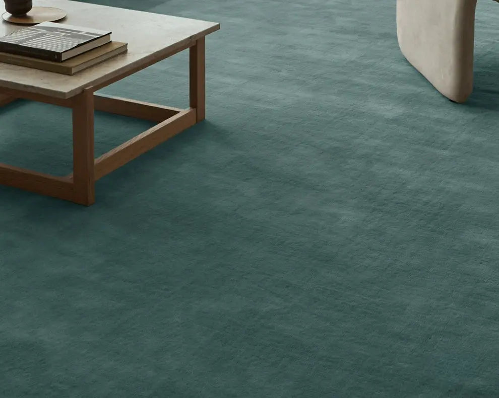 TheChildhood Rafaelle Emerald Blue Handmade Custom Nursery Carpet