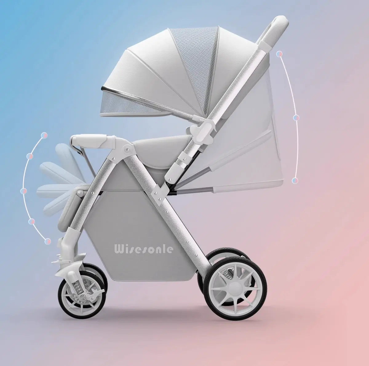 NimbusLite Lightweight Two Way Baby Stroller With Reversible Seat And Smooth Ride