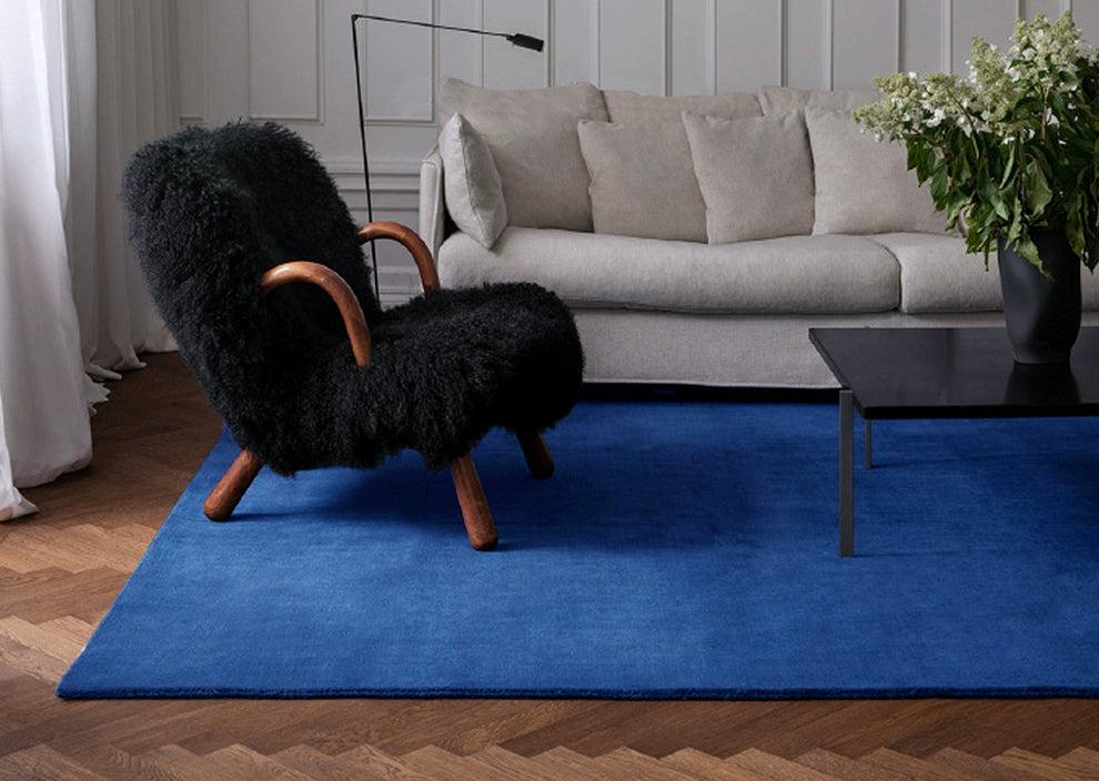 TheChildhood Noémie Custom Handmade Blue Coffee Table Blanket Thickened Nursery Decor Design