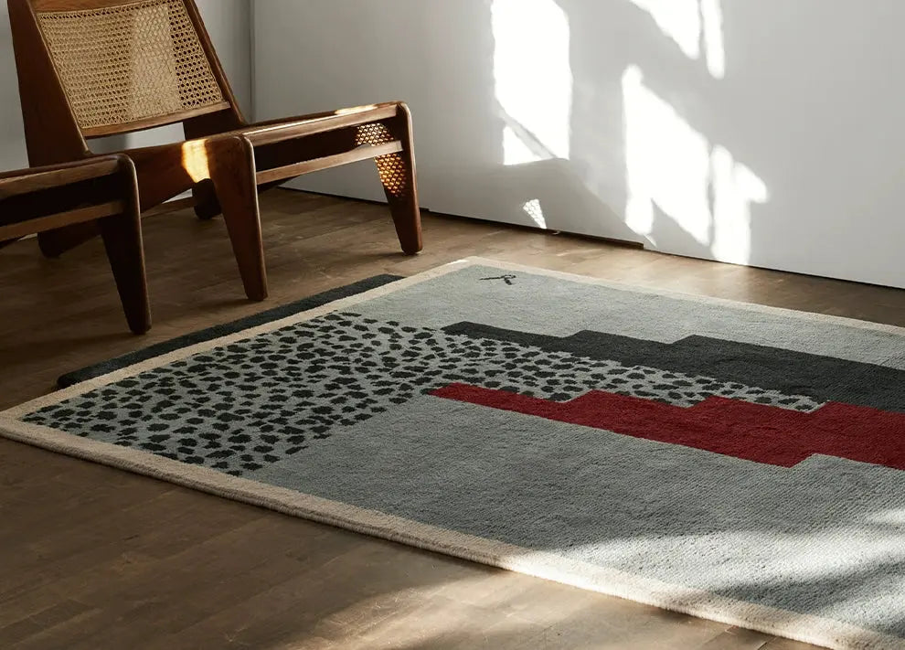 TheChildhood Alphonse Handmade Irregular Shaped Carpet Retro Style
