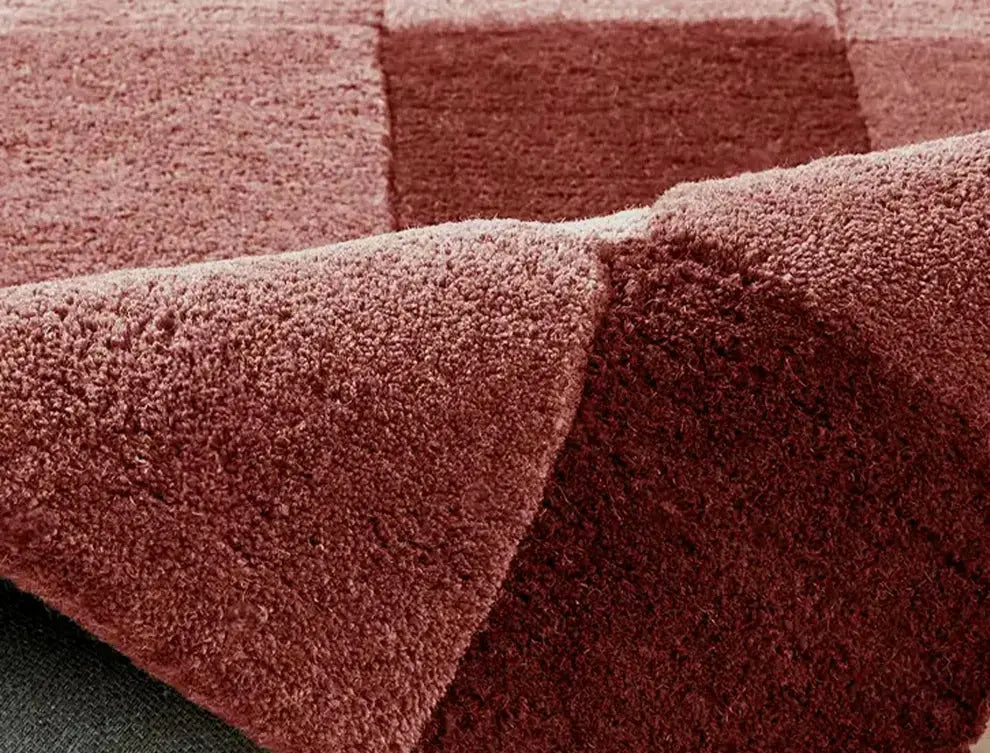 TheChildhood Celestine Handwoven Pink Plaid Rug For Nurseries FormaldehydeFree Luxury