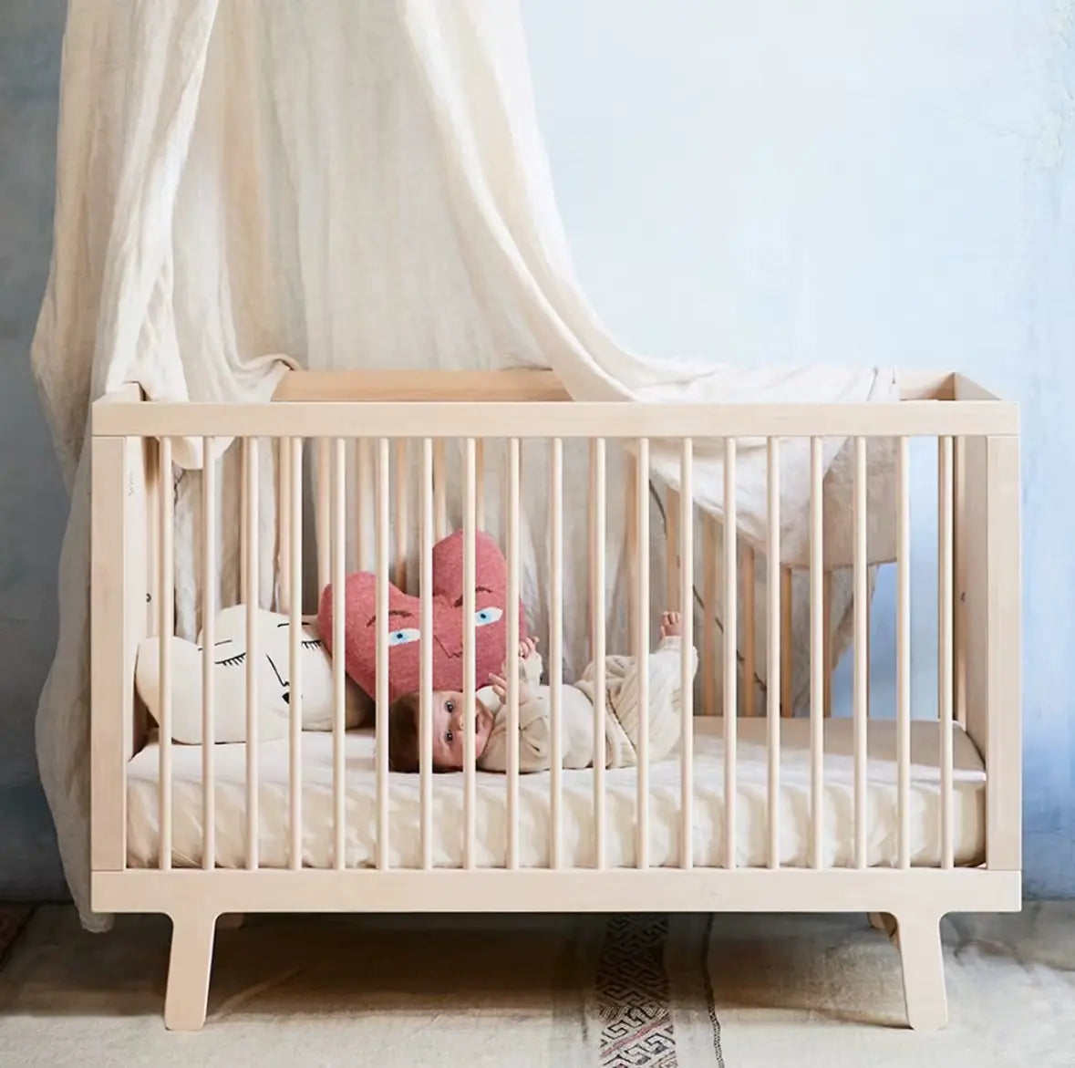 Nordic Craftsmanship For Ambre Sparrow Solid Wood Crib With Enhanced Safety And Timeless Design