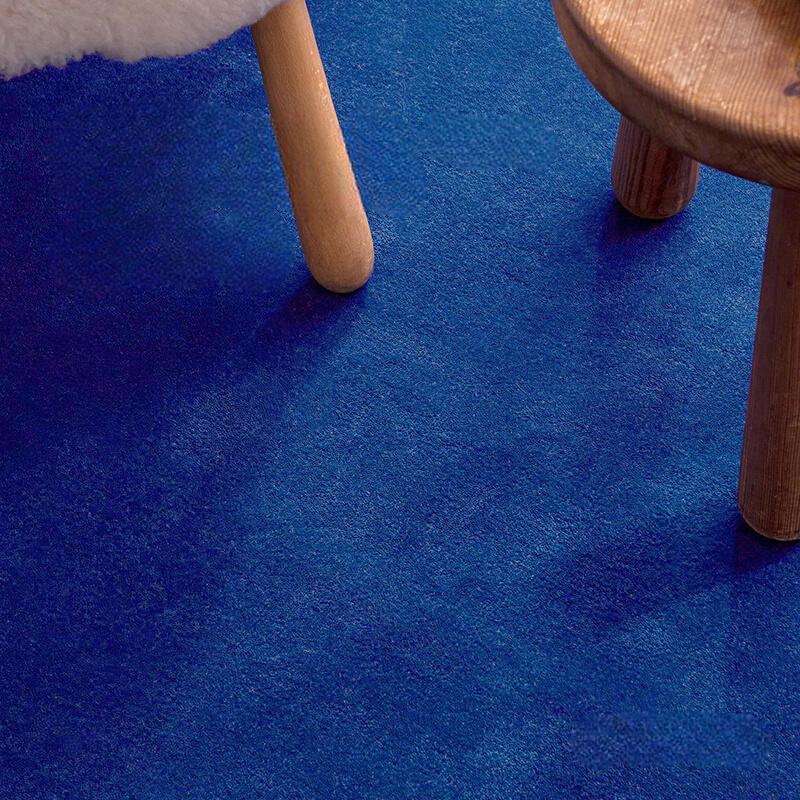 TheChildhood Noémie Custom Handmade Blue Coffee Table Blanket Thickened Nursery Decor Design