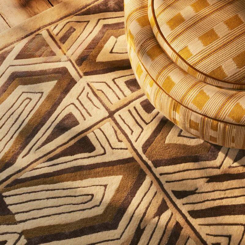 TheChildhood Remiel Geometric Retro Ethnic Style Carpet Handmade Nordic Design Rug For Nursery