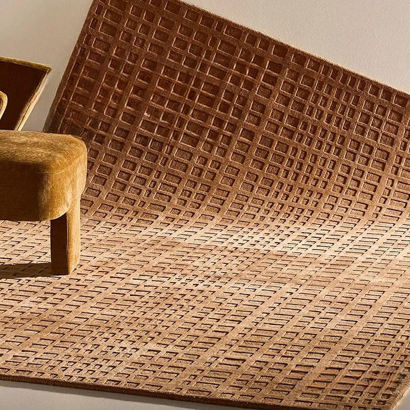 TheChildhood Amber Plaid Nursery Coffee Table Blanket Handmade Luxury